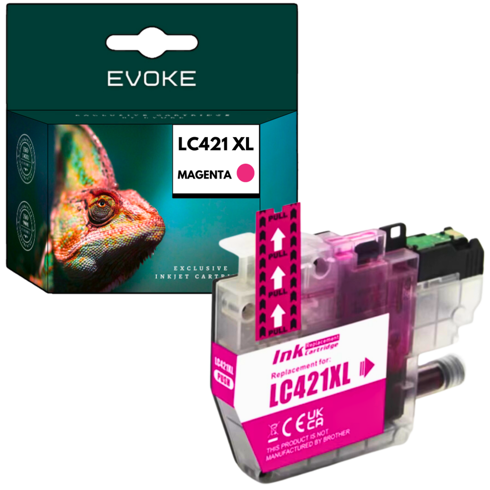 Tusz do drukarki Brother LC-421 czerwony XL | 10 ml | 500 stron | LC421