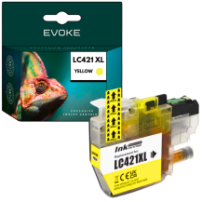 Tusz do drukarki Brother LC-421 żółty XL  | 10 ml | 500 stron | LC421