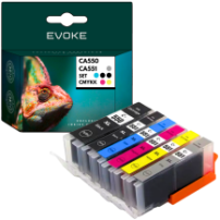 6x Tusz do drukarki Canon PGI-550 CL-551 XL | Zestaw 1x PGI550 + 5x CL551