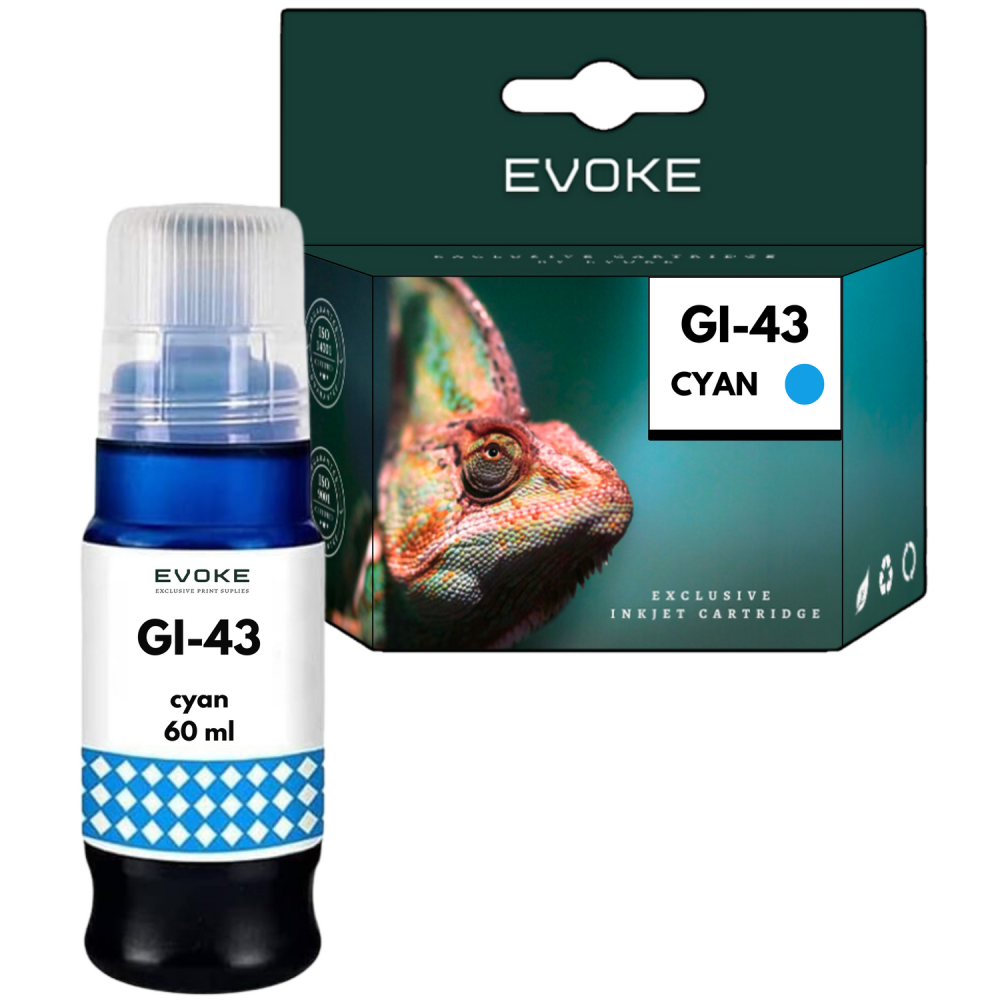 Tusz do drukarki Canon Pixma GI43 niebieski | 60 ml | 3700 stron | GI-43