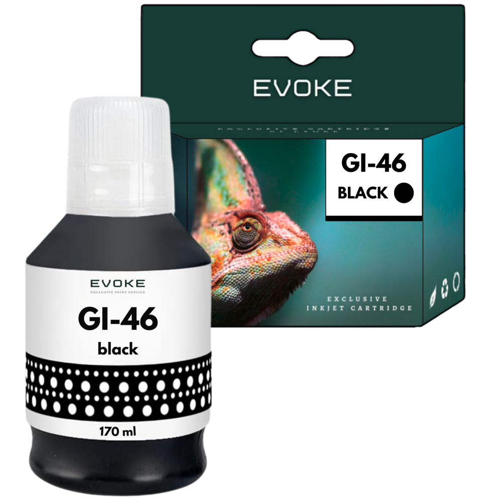 Tusz do drukarki Canon Pixma GI46 czarny | 170 ml | 6000 stron | GI-46