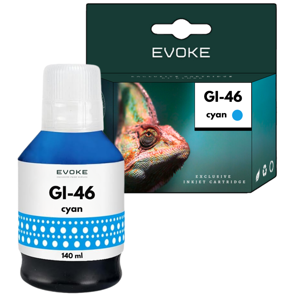 Tusz do drukarki Canon Pixma GI46 niebieski | 140 ml | 14 000  stron | GI-46