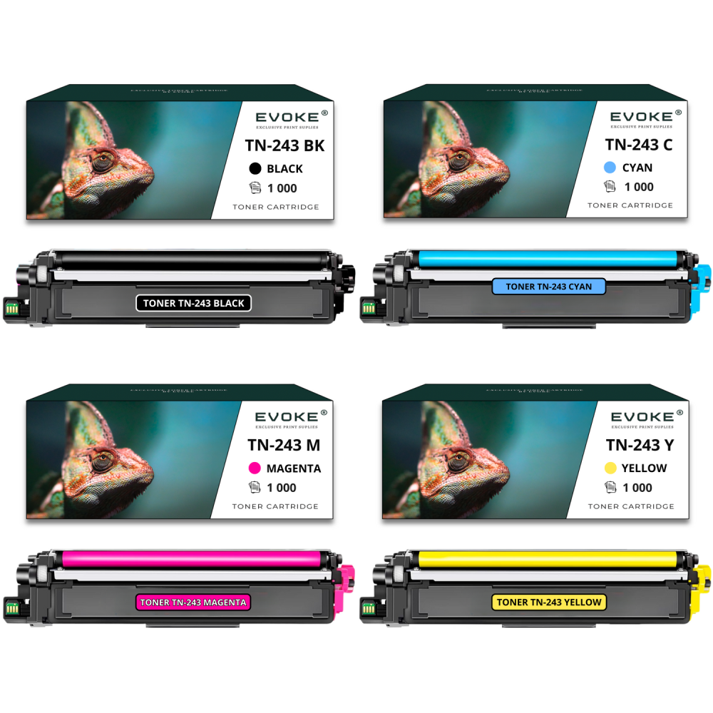 4x toner do drukarki Brother TN-243 | Zestaw CMYK TN243
