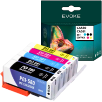 5x Tusz do drukarki Canon PGI-580 CLI-581 XL | zestaw 1x PGI580 + 4x CLI581