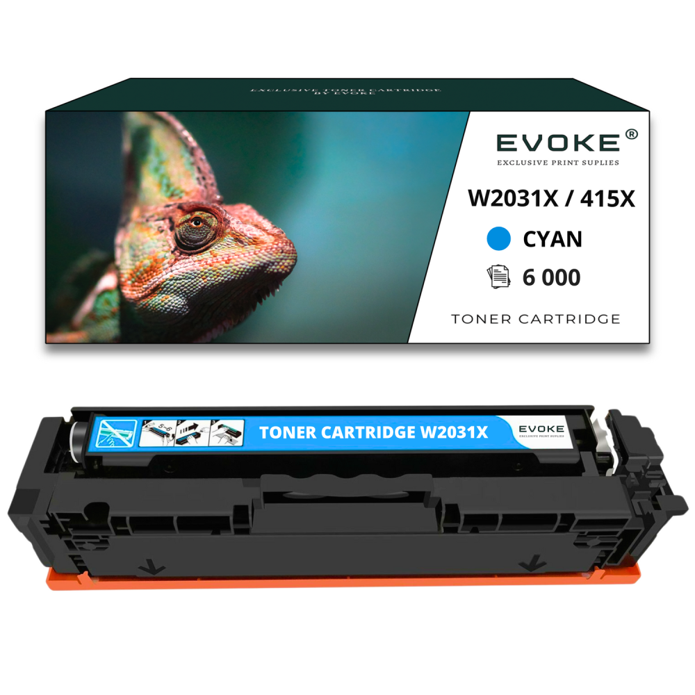 Toner do drukarki HP W2031X niebieski BEZ CHIPA | 6000 stron | 415X