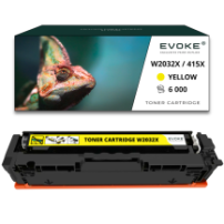 Toner do drukarki HP W2032X żółty BEZ CHIPA | 6000 stron | 415X
