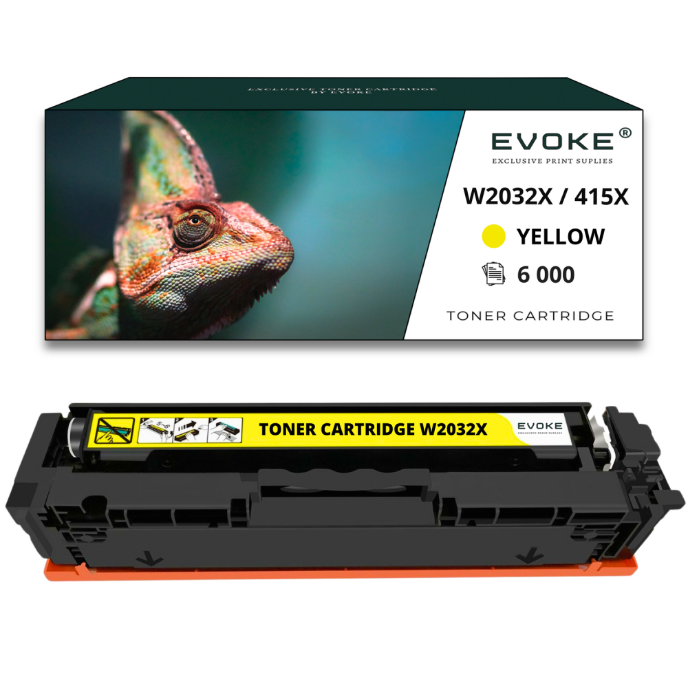 Toner do drukarki HP W2032X żółty BEZ CHIPA | 6000 stron | 415X