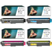 4x toner do drukarki Brother TN 241 / 245 | Zestaw CMYK TN241 TN245